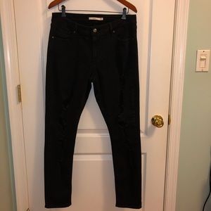 Levi’s 711 Skinny Black Jeans Plus Size 16w